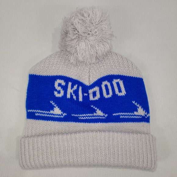 Ski-Doo Vintage Snowmobile Skidoo Toque Winter Knit Hat Youth One Size - Picture 1 of 1
